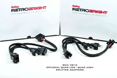 Morimoto H4M > H4F/H4F Quad Low/High Headlight Splitter Harness-Pair; H810 • $20